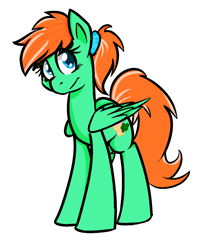 Size: 1056x1264 | Tagged: safe, artist:pixelponyicons, oc, oc only, oc:shamrock sherbet, pegasus, pony, ambiguous gender, cutie mark, ice cream, irish, simple background, solo, white background, wings