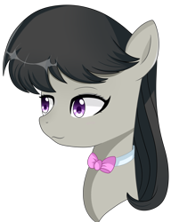 Size: 3000x3900 | Tagged: safe, artist:emera33, octavia melody, earth pony, pony, bowtie, bust, female, mare, simple background, solo, transparent background