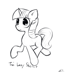 Size: 599x667 | Tagged: safe, artist:alec, derpibooru import, twilight sparkle, monochrome, sketch, solo