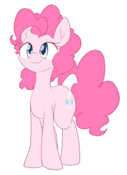 Size: 872x1200 | Tagged: safe, artist:akainu_pony, pinkie pie, earth pony, pony, female, happy, mare, ponk, simple background, smiling, solo, white background