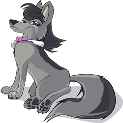 Size: 1600x1599 | Tagged: safe, artist:ostichristian, octavia melody, dog, bowtie, dogified, solo, species swap