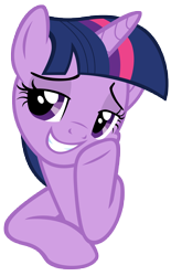 Size: 7000x11280 | Tagged: safe, artist:tardifice, derpibooru import, twilight sparkle, twilight sparkle (alicorn), alicorn, pony, the saddle row review, absurd resolution, female, grin, mare, simple background, smiling, smuglight sparkle, solo, transparent background, vector