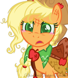 Size: 952x1080 | Tagged: safe, artist:bezziie, applejack, earth pony, pony, base used, blushing, clothes, dress, gala dress, simple background, solo, transparent background