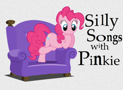 Size: 1236x905 | Tagged: artist needed, safe, edit, pinkie pie, earth pony, pony, cute, diapinkes, love my lips, quotes in the comments, silly songs, silly songs with pinkie, sofa, song in the comments, veggietales