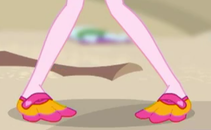 Size: 211x130 | Tagged: safe, screencap, pinkie pie, better together, equestria girls, unsolved selfie mysteries, cropped, flippers, legs, pictures of legs