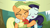 Size: 1360x768 | Tagged: safe, screencap, applejack, coloratura, earth pony, pony, the mane attraction, female, filly