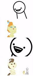 Size: 1272x2892 | Tagged: safe, pound cake, pumpkin cake, pony, baby cakes, asdfmovie, baby, baby pony, comic, giant pony, simple background, white background