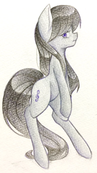 Size: 600x1070 | Tagged: safe, artist:yukimaki, octavia melody, earth pony, pony, female, mare, simple background, solo, white background