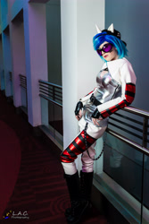 Size: 3319x4978 | Tagged: safe, artist:pyrotempertantrum, dj pon-3, vinyl scratch, human, absurd resolution, clothes, cosplay, irl, irl human, photo