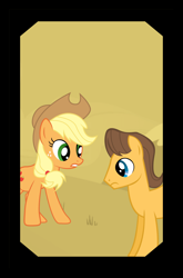 Size: 2126x3224 | Tagged: safe, artist:jayjaykolio, applejack, caramel, earth pony, pony, carajack, female, male, shipping, straight