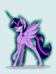 Size: 906x1211 | Tagged: safe, artist:alazak, derpibooru import, twilight sparkle, twilight sparkle (alicorn), alicorn, pony, solo