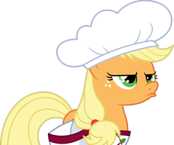 Size: 5000x4171 | Tagged: safe, artist:dashiesparkle, applejack, earth pony, pony, the last roundup, absurd resolution, cherry sorter outfit, hat, simple background, solo, transparent background, vector