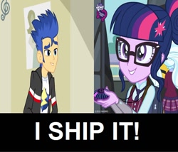 Size: 828x709 | Tagged: safe, edit, flash sentry, sci-twi, twilight sparkle, equestria girls, friendship games, rainbow rocks, female, flashlight, male, sciflash, shipping, straight