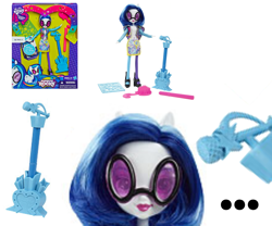 Size: 1200x1000 | Tagged: safe, dj pon-3, vinyl scratch, equestria girls, rainbow rocks, doll, irl, marker, merchandise, photo, smirk