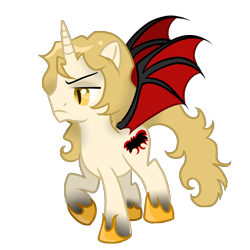 Size: 3000x3000 | Tagged: safe, artist:sirgalahadbw, pony, alucard, bat wings, castlevania, high res, male, ponified, simple background, solo, stallion, transparent background