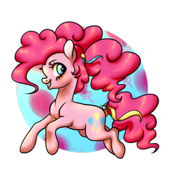 Size: 1000x1000 | Tagged: safe, artist:f0x1e, pinkie pie, earth pony, pony, simple background, solo, transparent background