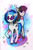 Size: 520x788 | Tagged: safe, artist:mariogamesandenemies, dj pon-3, octavia melody, vinyl scratch, earth pony, pony, backwards cutie mark