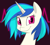 Size: 855x766 | Tagged: safe, artist:estrill, dj pon-3, vinyl scratch, pony, unicorn, smiling, solo