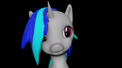 Size: 1280x720 | Tagged: safe, artist:navybrony, dj pon-3, vinyl scratch, pony, unicorn, 3d, 3d model, autodesk maya, model, not sfm, puffy cheeks, wip