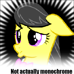 Size: 250x250 | Tagged: safe, octavia melody, earth pony, pony, derpibooru, meta, not monochrome, spoilered image joke