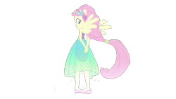 Size: 1920x1080 | Tagged: safe, artist:php77, editor:php77, fluttershy, better together, equestria girls, forgotten friendship, ponied up, simple background, solo, transparent background