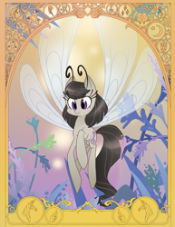 Size: 638x825 | Tagged: safe, artist:dinkelion, octavia melody, breezie, breeziefied, cute, modern art, nouveau, solo, species swap