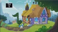 Size: 855x469 | Tagged: safe, screencap, dj pon-3, vinyl scratch, pony, unicorn, slice of life (episode), vinyl and octavia's home