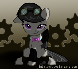 Size: 2500x2200 | Tagged: safe, artist:jimimipwr, octavia melody, earth pony, pony, gears, goggles, solo, steampunk