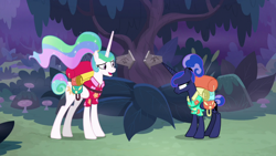 Size: 1920x1080 | Tagged: safe, screencap, princess celestia, princess luna, alicorn, pony, between dark and dawn