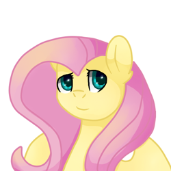 Size: 512x512 | Tagged: safe, artist:ottcat23, fluttershy, pegasus, pony, female, mare, simple background, solo, white background