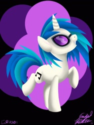 Size: 1536x2048 | Tagged: safe, artist:emr0304, dj pon-3, vinyl scratch, pony, unicorn, lineless, solo