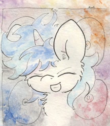 Size: 681x785 | Tagged: safe, artist:slightlyshade, dj pon-3, vinyl scratch, pony, unicorn, solo, traditional art