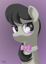 Size: 1438x2000 | Tagged: safe, artist:bluesparkks, octavia melody, earth pony, pony, bust, portrait, solo