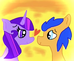 Size: 1011x828 | Tagged: safe, artist:kittycatrittycat, flash sentry, twilight sparkle, alicorn, pegasus, comic:soarin to the rainbow, female, flashlight, heart, male, old picture, shipping, straight