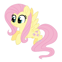Size: 1280x1280 | Tagged: safe, artist:karzii, fluttershy, pegasus, pony, female, looking at something, mare, simple background, solo, spread wings, transparent background, wings