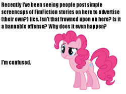 Size: 400x300 | Tagged: safe, bananable offense, derpibooru, fimfiction, meta, obligatory pony, text