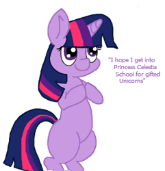 Size: 277x287 | Tagged: safe, artist:lockheart, twilight sparkle, pony, bipedal, cute, filly, flockmod, looking up, simple background, solo, white background