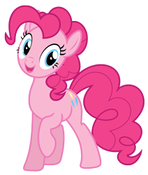 Size: 5925x7000 | Tagged: safe, artist:estories, pinkie pie, earth pony, pony, absurd resolution, simple background, solo, transparent background, vector