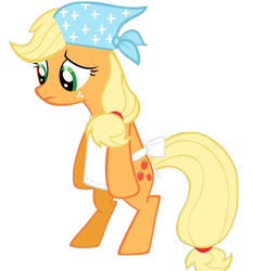 Size: 2104x2256 | Tagged: safe, artist:enemyd, applejack, earth pony, pony, baby cakes, bipedal, female, mare, simple background, solo, transparent background, vector