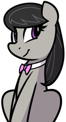 Size: 821x1508 | Tagged: safe, artist:furrgroup, octavia melody, earth pony, pony, female, mare, simple background, sitting, smiling, solo, white background