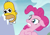 Size: 615x434 | Tagged: safe, edit, edited screencap, screencap, pinkie pie, earth pony, pony, the maud couple, crossover, floating head, homer simpson, mr. sparkle, the simpsons