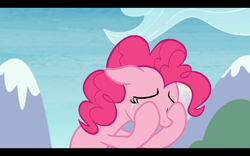 Size: 1280x800 | Tagged: safe, screencap, fluttershy, pinkie pie, earth pony, pegasus, pony, the maud couple, crying, sad, solo