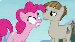 Size: 1920x1080 | Tagged: safe, screencap, mudbriar, pinkie pie, earth pony, pony, the maud couple, angry, duo
