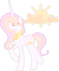 Size: 1750x2104 | Tagged: safe, artist:rerorir, princess celestia, alicorn, pony, alternate design, base used, simple background, solo, transparent background