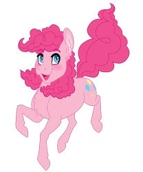 Size: 2500x3000 | Tagged: safe, artist:jackiebloom, pinkie pie, pony, cute, diapinkes, high res, ponk, simple background, solo, transparent background