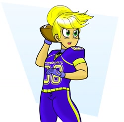 Size: 1055x1041 | Tagged: safe, artist:matchstickman, applejack, equestria girls, american football, clothes, female