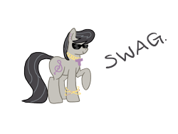 Size: 1600x1200 | Tagged: safe, artist:inkblu, octavia melody, earth pony, pony, solo, swag, swagtavia