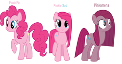 Size: 6576x3464 | Tagged: safe, artist:rainbowshadowmlp, pinkie pie, earth pony, pony, pinkamena diane pie, simple background, white background