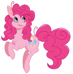 Size: 3831x3889 | Tagged: safe, artist:injuryinside, pinkie pie, pony, happy, high res, simple background, solo, transparent background