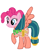 Size: 386x456 | Tagged: safe, artist:qjosh, pinkie pie, somnambula, character to character, pony to pony, race swap, raised hoof, transformation